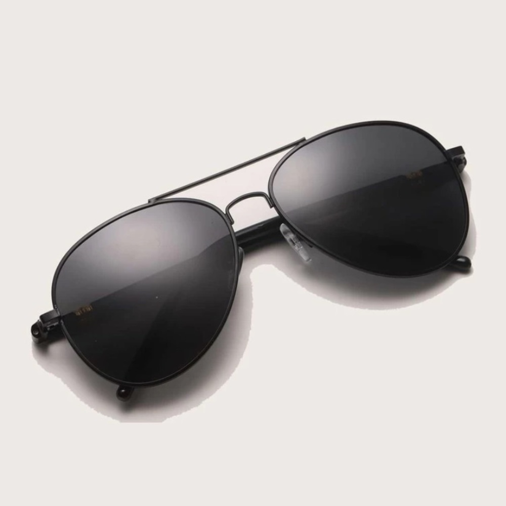 Black Aviator Sunglasses - Picture 2 of 5
